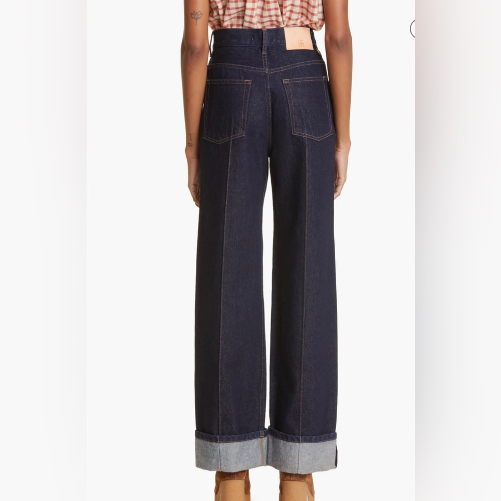 Ulla Johnson- The Genevieve Topstitch Nonstretch Jeans-size 27 - Picture 3 of 16